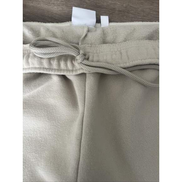 Aritzia TNA Cozy Sweatfleece Mega Cargo Sweatpants Women's Straight Leg Beige XL - Picture 8 of 10